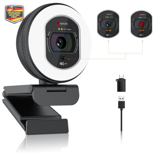 Webcam mit licht kamera - mit, pc-kamera